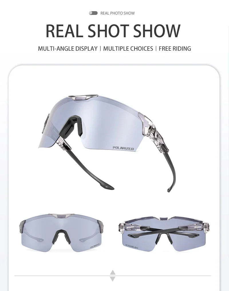 Hiking Eyewear Sunglasses Polarized Cycling Glasses for Men Sports MTB Mountain Goggles Women Bicycle Road Bike Protection