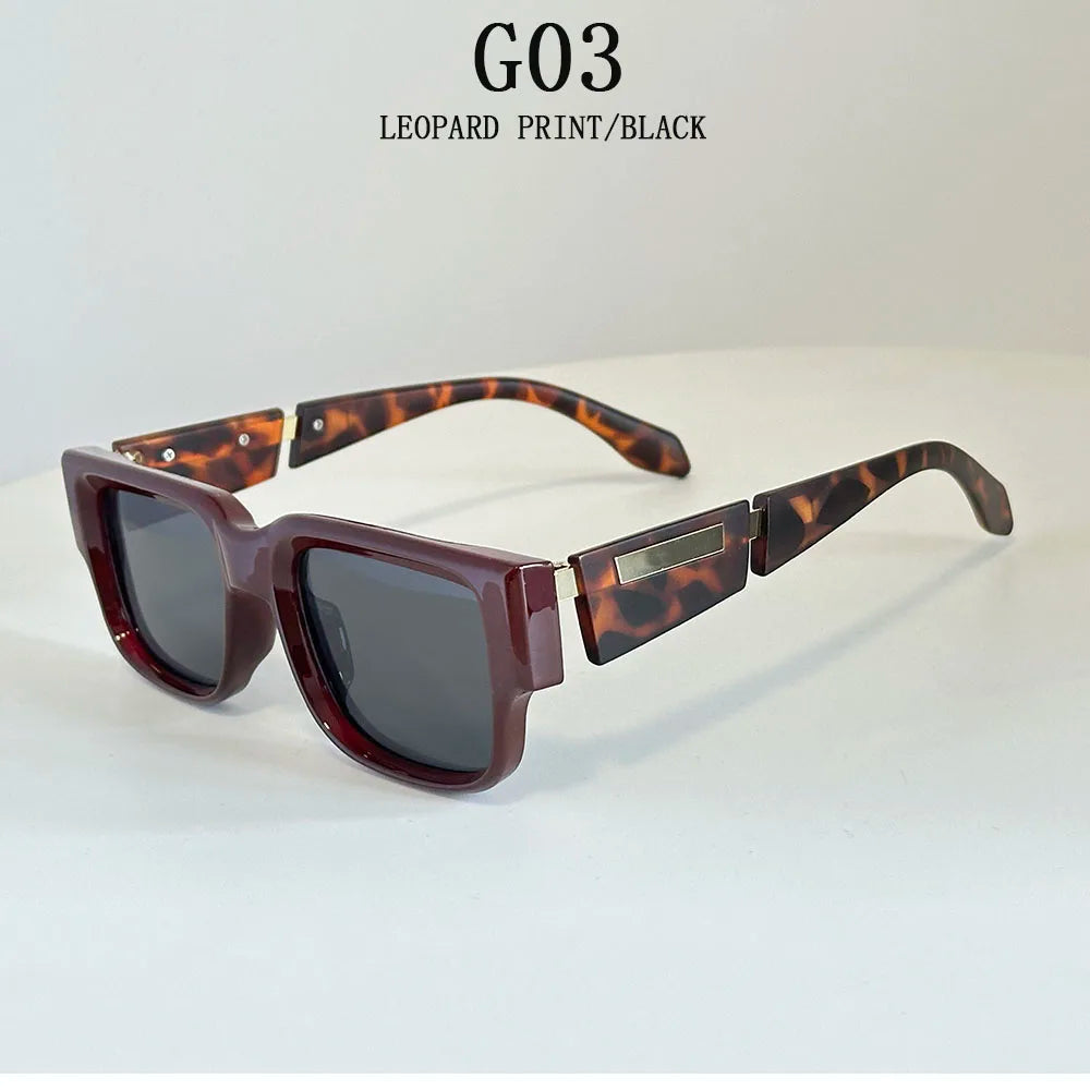 Square Sunglass Men Vintage Luxury Sunglasses Women 2025 Retro Fashion Glasses Vacation Gafas De Sol Hombre Lunette Soleil Femm