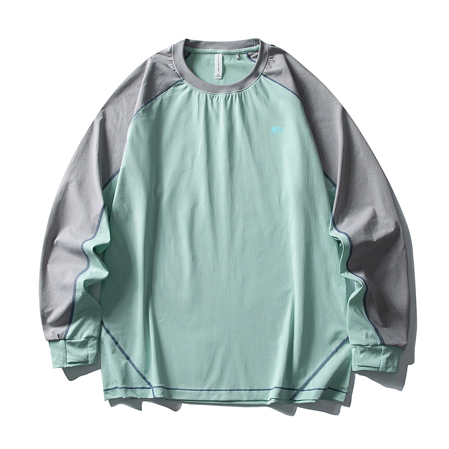 Men's Color - Block Long Sleeve UV Protection Shirt  Lightweight Quick - Dry Antibacterial Outdoor T - Shirt