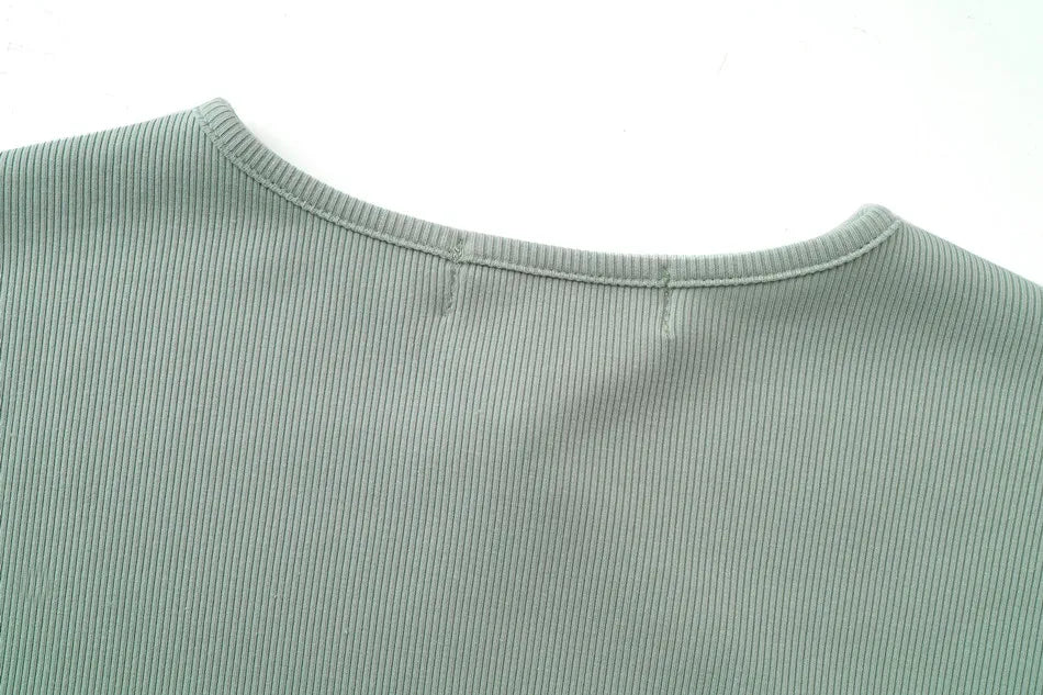 2024 woman clothing high Stretch ribbing closed-fit wrap tops + Matte Satin dress Maxi matching sets (ship out in 1 day)