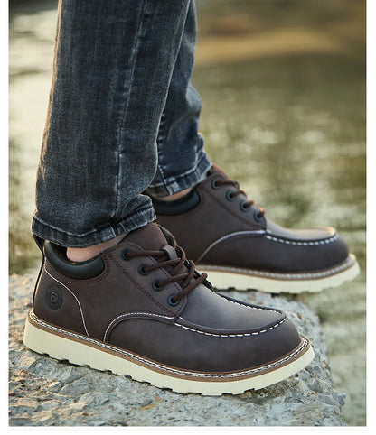steel toe sneakers for men microfiber leather work shoes waterproof safety shoes industrial construction anti-slip work boots