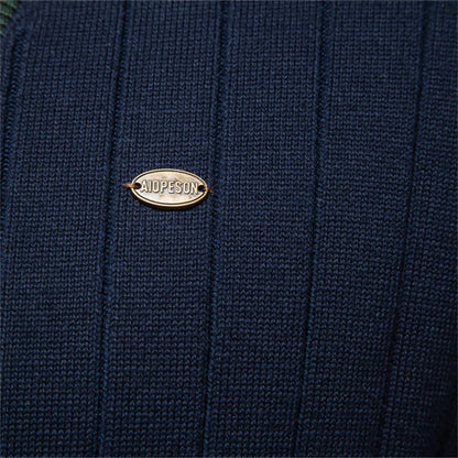 Brand Men's Cotton Cardigan Sweater V Neck Button-up Casual Youth Knit Sweaters for Men