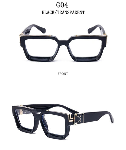 Retro Millionaire Sunglasses For Men 2024 Vintage Square Sunglasses Women Trendy Designer Fashion Glasses Gafas De Sol Hombre
