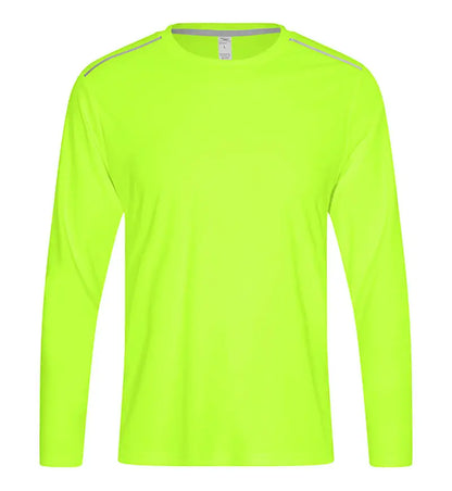 High Quality Spandex Men Women Kids Running Long Sleeve T-Shirt Quick Dry Gym Fitness Shirt Training Exercise Clothes Sports Top