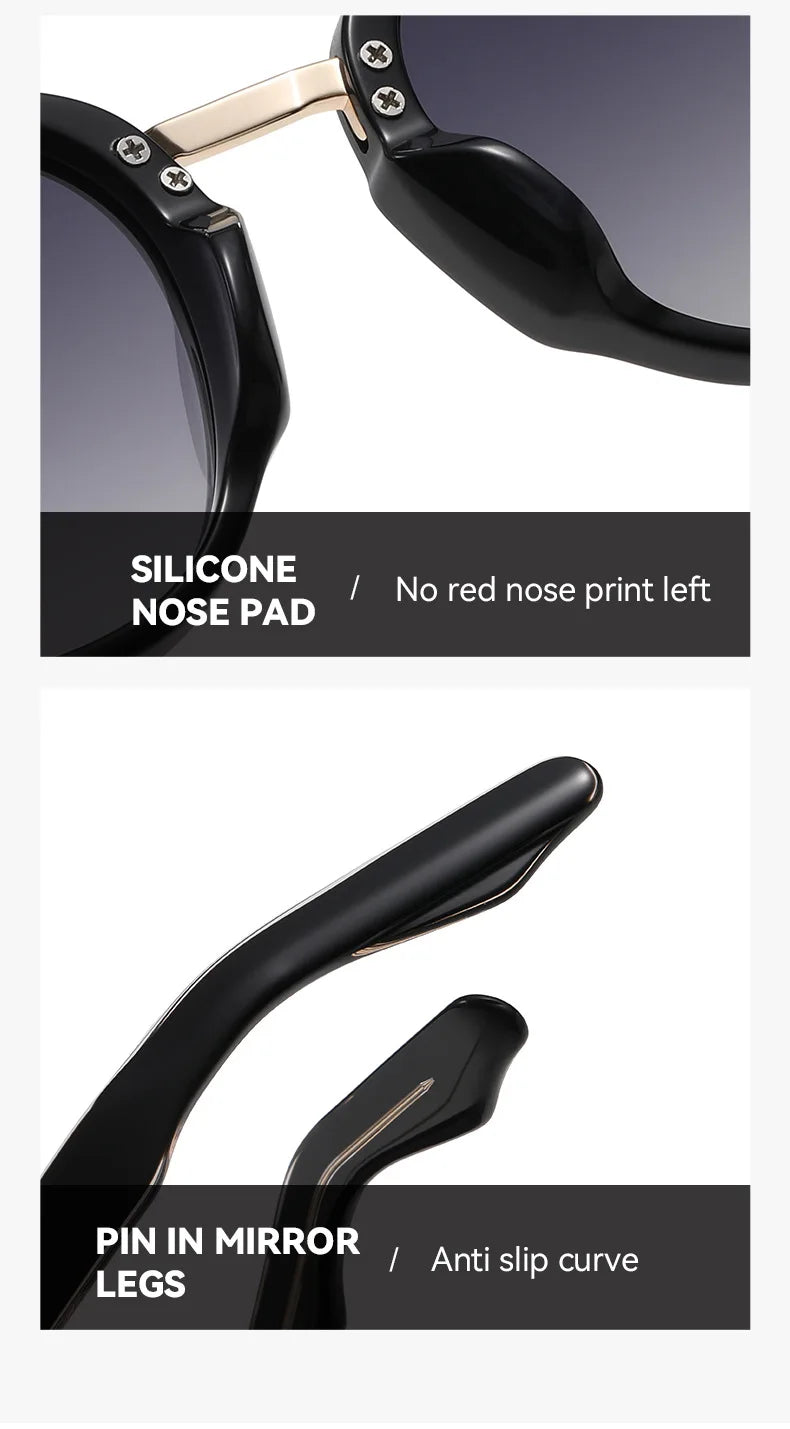 New High-end Flat Top Double Bridges Men Polarized Sunglasses Acetate Square Suneyeglass Women Fashion Retro Gifts Eyewear UV400