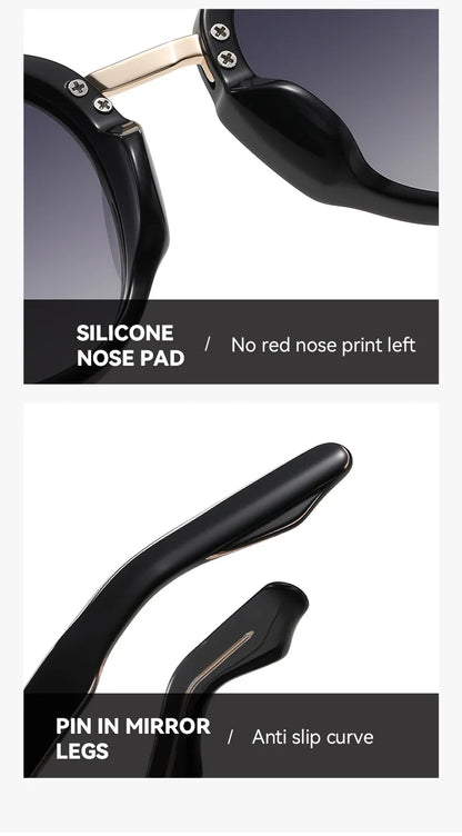 New High-end Flat Top Double Bridges Men Polarized Sunglasses Acetate Square Suneyeglass Women Fashion Retro Gifts Eyewear UV400