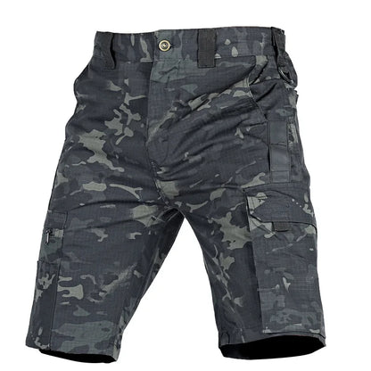2024 Summer Men's Tactical Casual Shorts Waterproof Cargo Shorts Multi-pocket Quick Dry Wear-resistant Outdoor Training Overalls