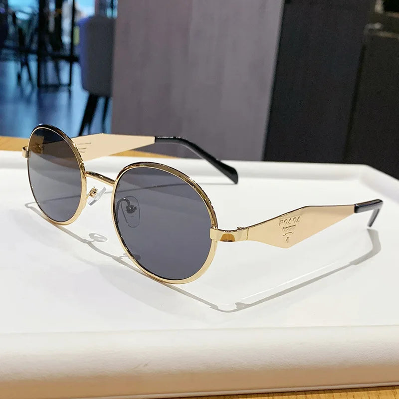 Fashion New Trend Oval Acetate Sunglasses for Women Brand Designer Ladies Shades Party Eyeglasses Girls Frame Sun Glasses