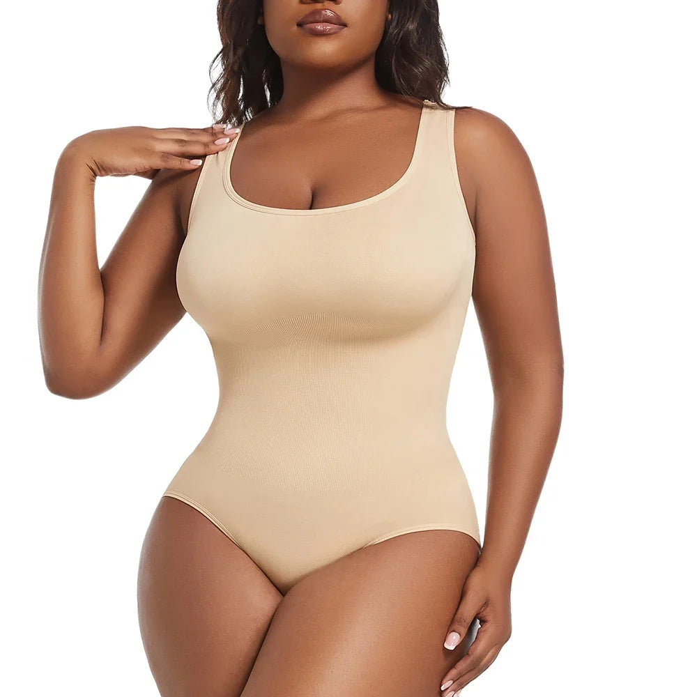 Plus Size Women's Briefs Bodysuit Butt Lifter Wide Shoulder Straps Shapewear Smooth Body Tummy Control Body Shaper XL-5XL New in