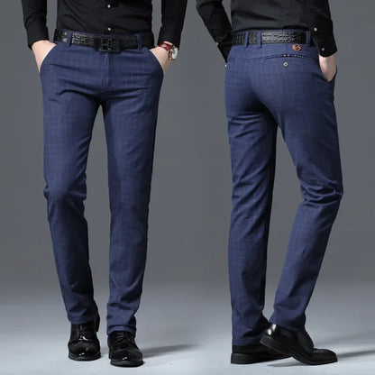 Spring Autumn New Fashion Mens Casual Pants High Quality Brand Business Pants Male Clothing Cotton Formal Trousers Men Clothing