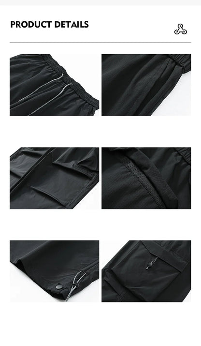 Autumn Hiking Pants Elastic Waist Outdoor Waterproof Camping Trousers Women Large Pocket Breathable Mountaineering Cargo Pants