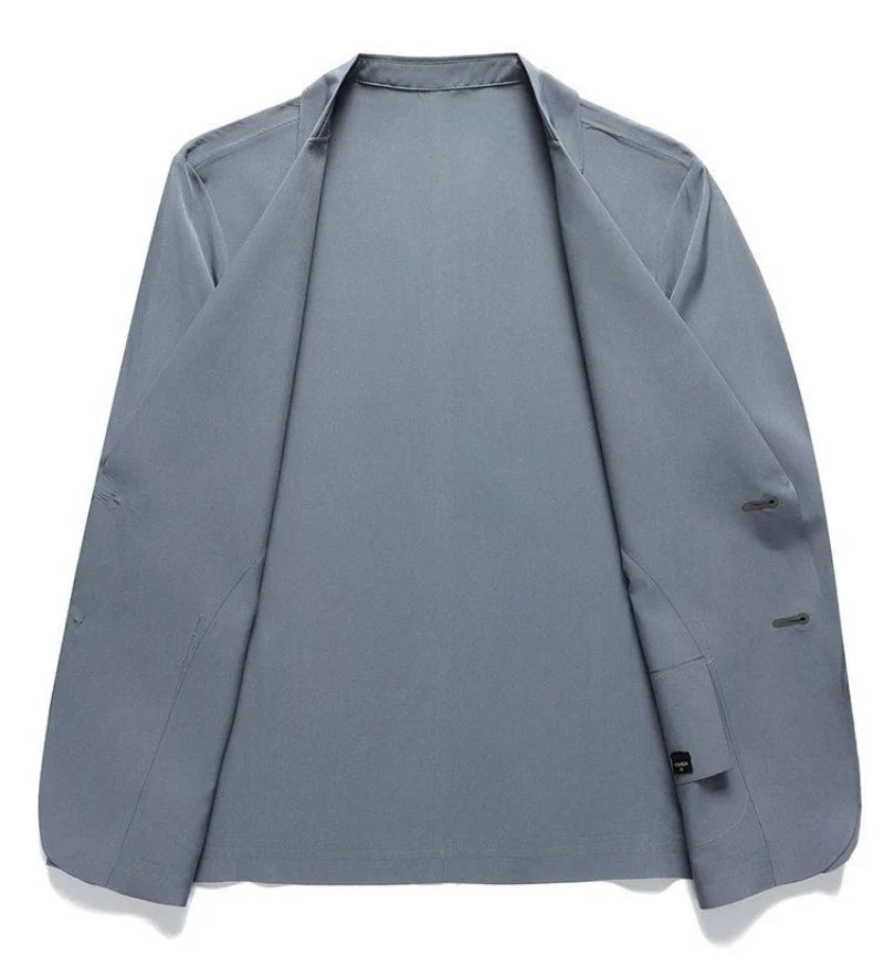 Sunscreen Jacket Blazer - Men's Fashionable Lightweight Business Casual Versatile Casual Cool and Light Thin Elastic Blazer