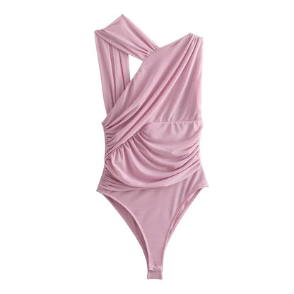 2025 Woman Body Leopard Print Mesh Sleeveless Bodysuit Women Summer Tulle Off Shoulder Tight Bodysuit Lingerie Sexy Body