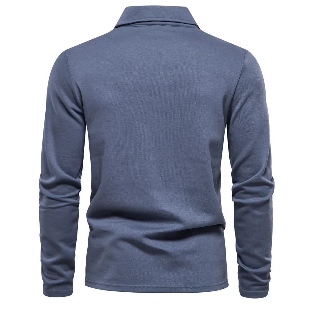 Men's Embroidery Polo Shirt Fashion Turn down Collar Casual Social Luxury Golf Shirt