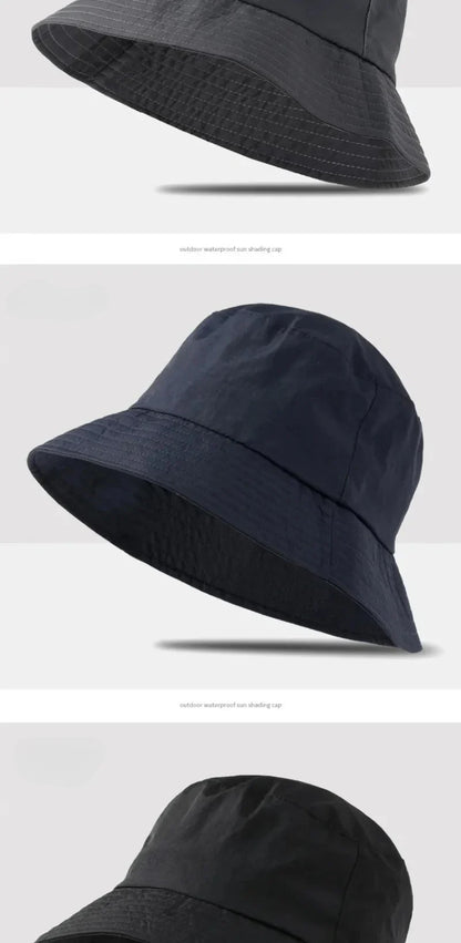 Waterproof Large Size XL62cm Sun Hat Men Women's Sunscreen Mountaineering Big Head Circumference Summer UV Protection Bucket Hat