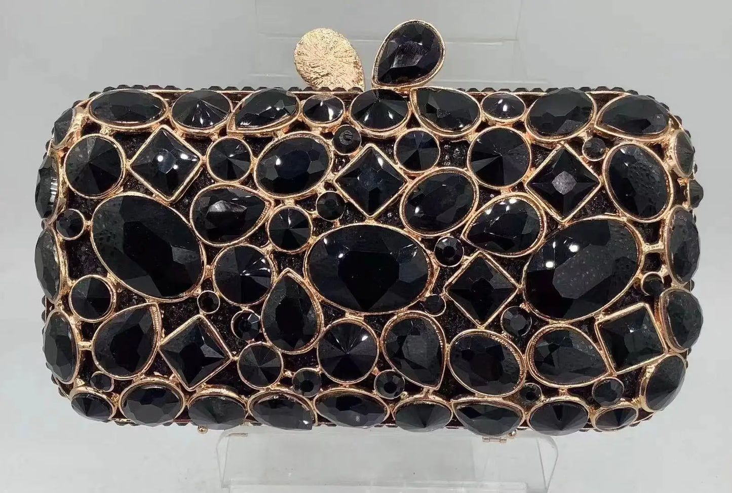Natural Rhinestone Handmade Clutch Women Wedding Party Cocktail Evening Bag Colorful Diamond Handbag Fashion Yellow Purse