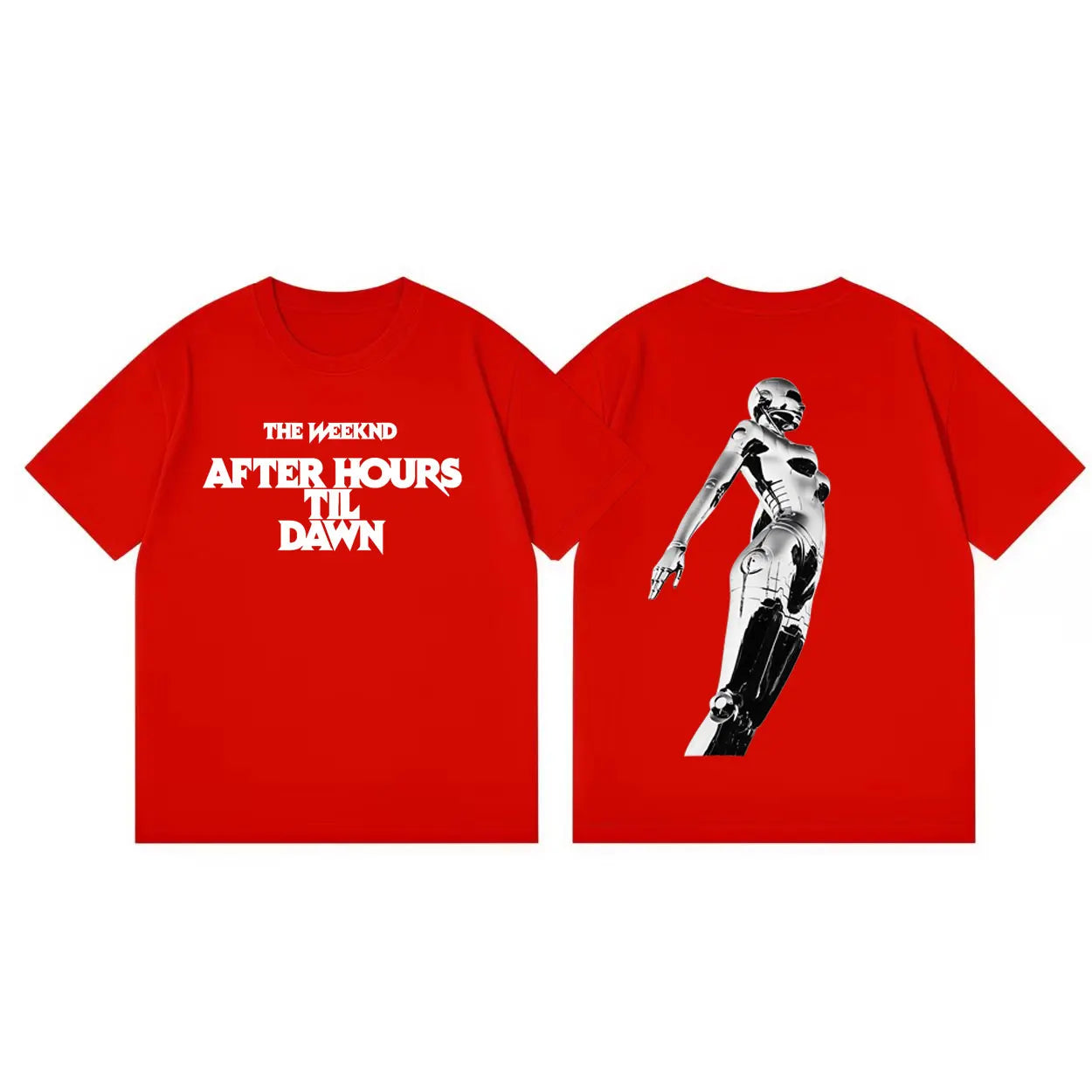 The Weeknd After Hours Til Dawn Tour 2026 Graphic T Shirts Harajuku Hip Hop Short Sleeve T-shirt Unisex Fashion Casual T-shirts