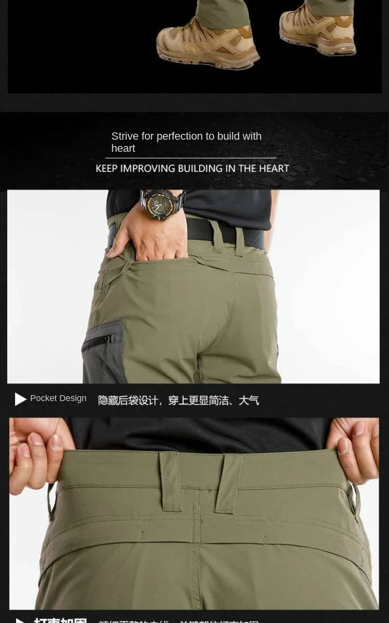 Summer Quick Drying Tactical Pants Men Outdoor Lightweight Thin Breathable Climbing Sport Hiking Pants Casual Work Trousers
