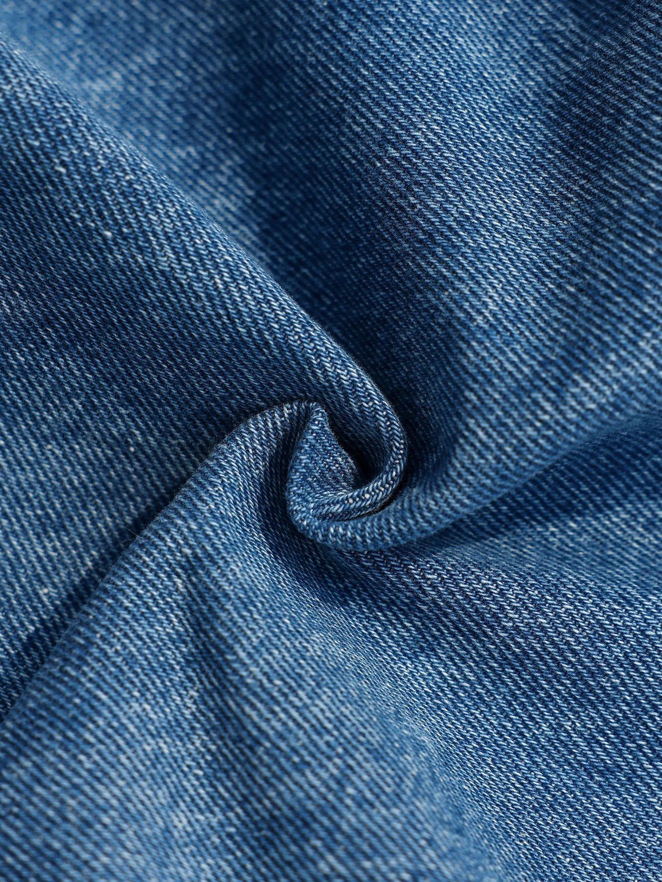 Men's Summer Workwear Denim Shorts, Blue Multi-Pocket Style. Stylish and Casual, Suitable for Streetwear.