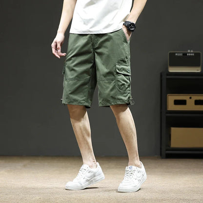 Summer Shorts Men Cargo Shorts Camouflage Cotton Bermuda Shorts Gym Swimming Large Size 5XL Tactical Knee Half Pants