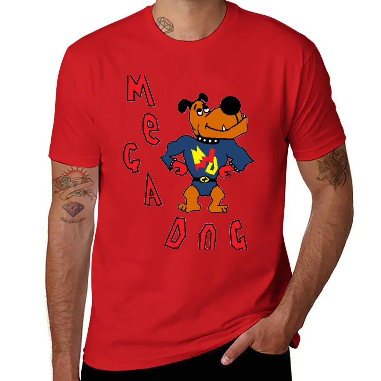 T shirt vintage t shirt mens t shirt graphic New Skins UK - Sid Jenkins Mega Dog Design T-Shirt  men clothing harajuku