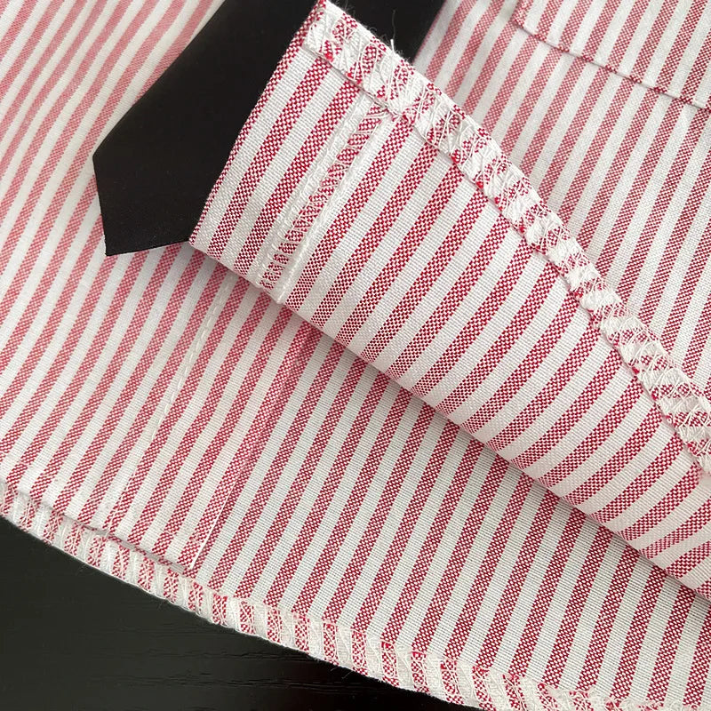 New Toddler Summer Baby Boys/Girls Clothes Suits Children Pinstripe Shirt with Tie Shorts 2Pcs/Set Infant Kids Fashion Outfits