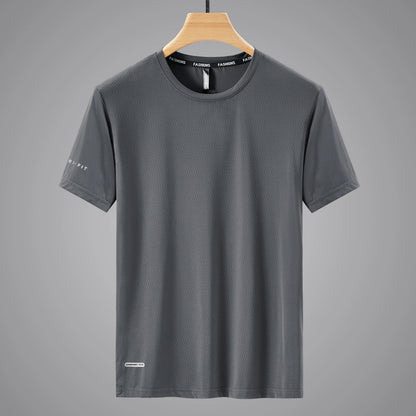 89% Nylon Quick Dry Sport T Shirt Men'S 2025 Short Sleeves Summer Casual OverSize 6XL 7XL 8XL Top Tees GYM Tshirt Clothes