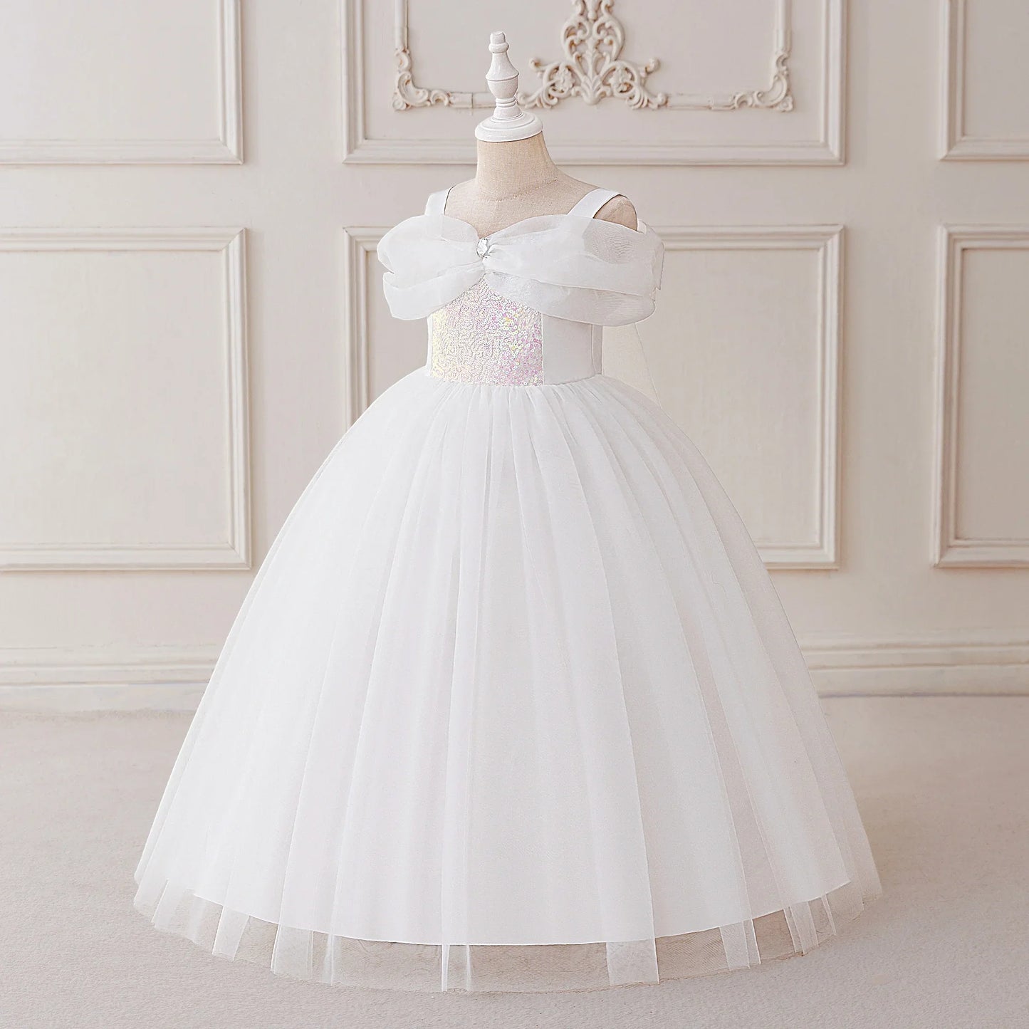 Sleeping Beauty Princess Cosplay Girls Dress Carnival Christmas Halloween Costumes Sequin Party Dress Birthday Wedding Prom Gown