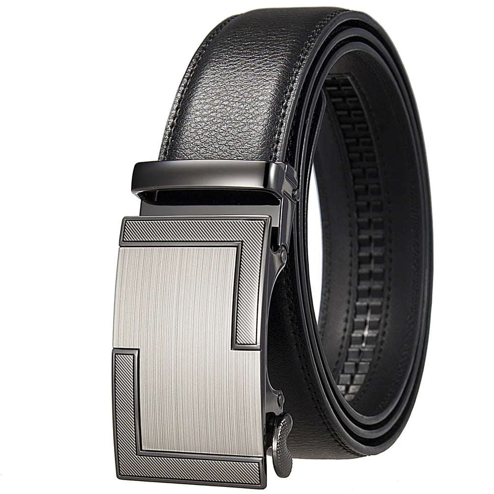 Men's Belt Genuine leather belt Man's high quality luxury business automatic belt Adjustable designer belt for men