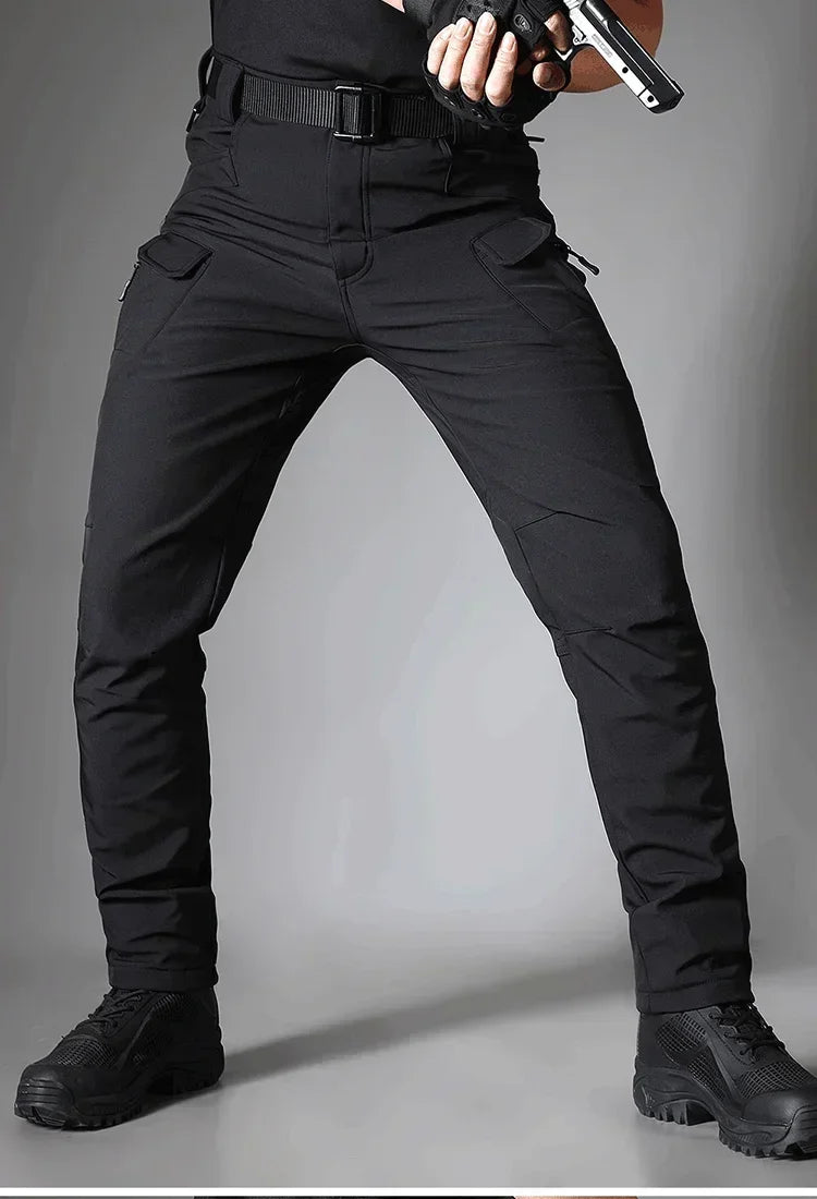 Waterproof Tactical Pants Men Hunting Shark Skin Soft Shell Fleece Trousers Outdoor Waterproof  Wear-resistant Cargo Pant