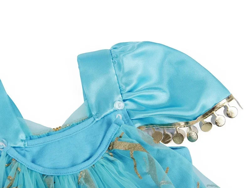 Halloween Party Princess Dress Kids Jasmine Costume
