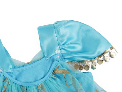 Halloween Party Princess Dress Kids Jasmine Costume