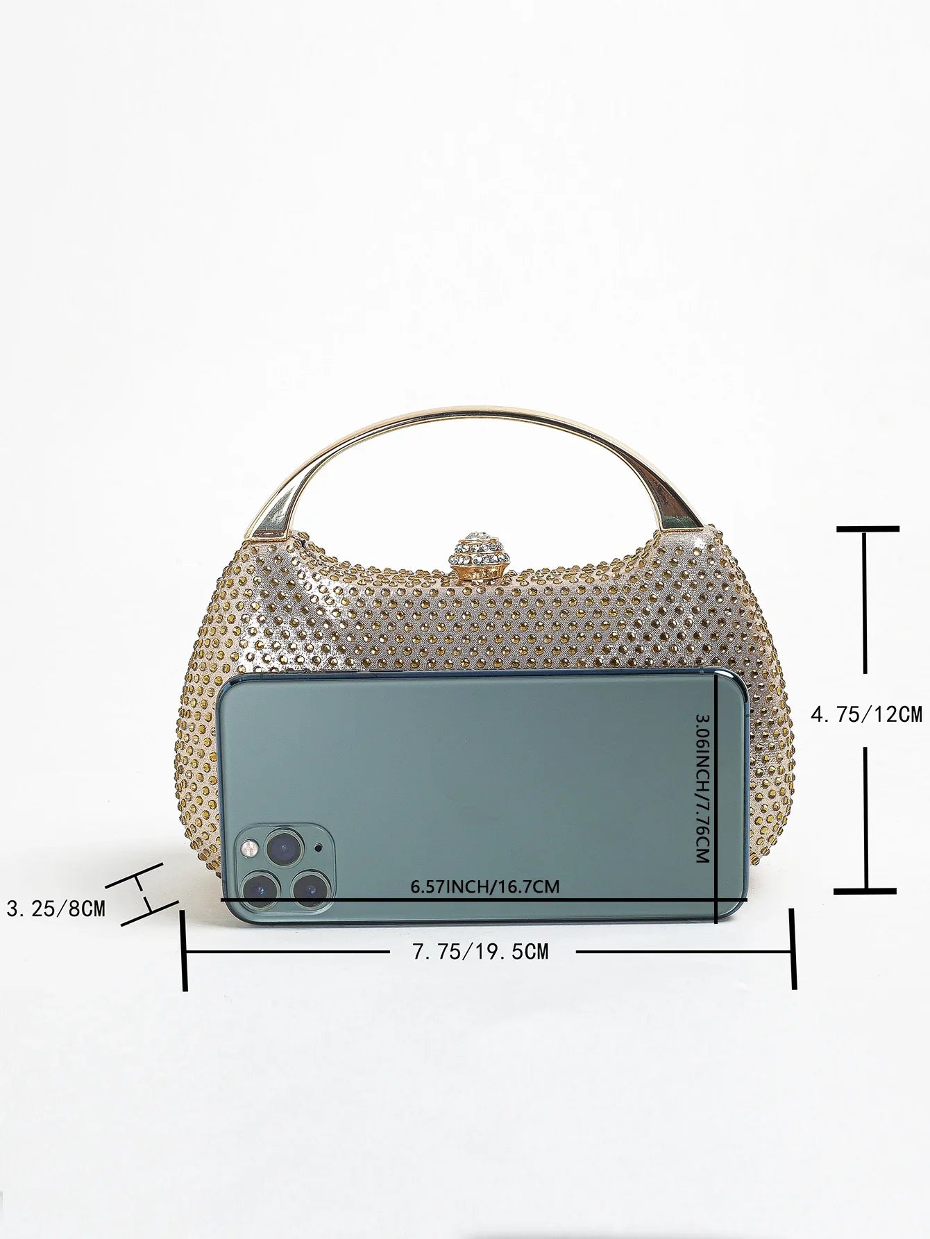 Mini Hot Diamond Shell Box Handy Dinner Bag