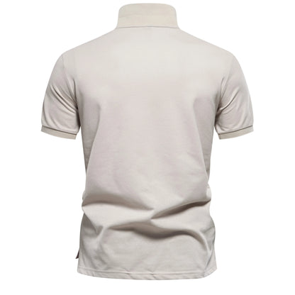 New Design Gradient Printed Cotton Blend Polo Shirts for Men Short Sleeve Summer Fashion Mens Polos