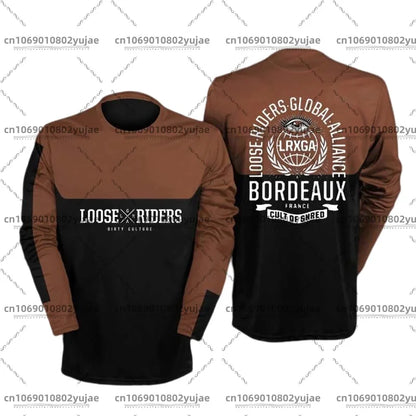 2025 newcomer motorcycle riding jerseys Loose rider shirt DH off-road motorcycle breathable sports T-shirt