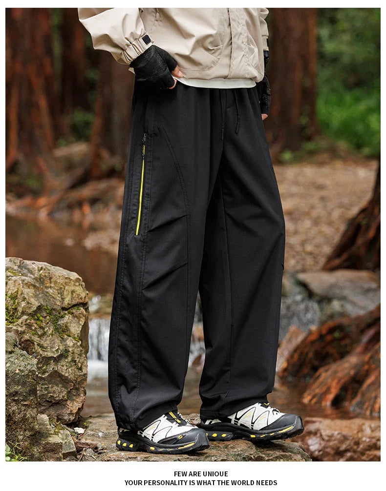 Outdoor Hiking Pants Male Waterproof Windproof Climbing Paratrooper Trousers Autumn Wear-Resistant Camping Cycling Cargo Pants