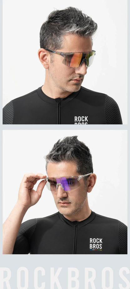 ROAD TO SKY Photochromic Cycling Glasses Bike Polarized Outdoor Sports Sunglasses MTB Eyewear UV400 Bicycle Goggles