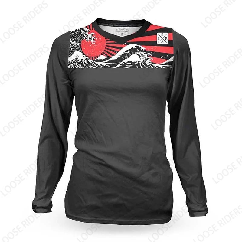 2023 Women's Loose Rider jersey MX MTB mountain bike long-sleeved shirt cross-country DH motorcycle endurance race jersey