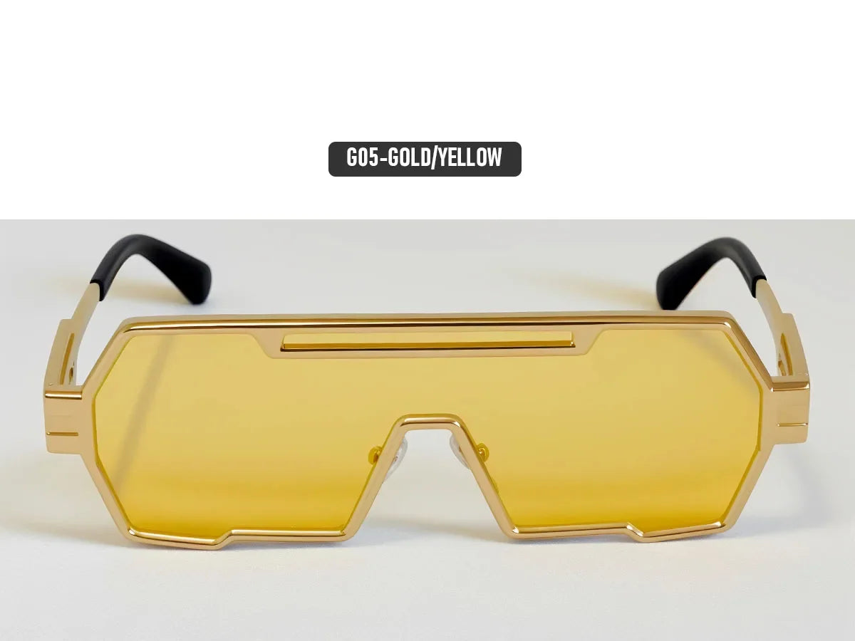 Square Steampunk Sunglasses Women 2026 One Pieces UV400 Protection Sunglass Men Brand Design Fashion Glasses Gafas De Sol Hombre