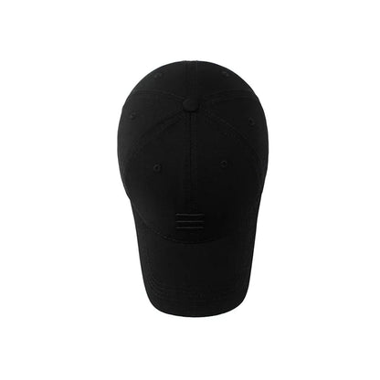 4 Colors New Fashion Soft Top Baseball Cap Outdoor Sport Casual Cotton Snapback Hats For Men and Women Three Bars Dad Hat Design