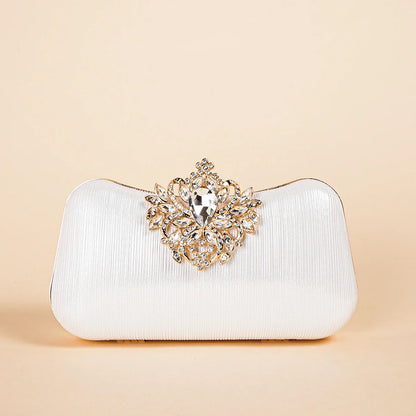 Luxury Rhinestone Evening Bag For Carnaval, Shiny Wedding Dress Purses,  Glamorous,Elegant,Exquisite Small Rhinestone Decor Boxy