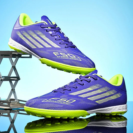 Men's High Top Soccer Shoes FG/TF Long Spikes Adult Football Boots Lightweight Professional Athletic Training
