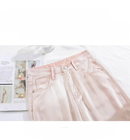 Woman Jeans 100% Lyocell Breathable Denim Wide Leg Towel Sweep drape loose 2025 Summer ice silk Baggy Famale Denim Pants 5 Color