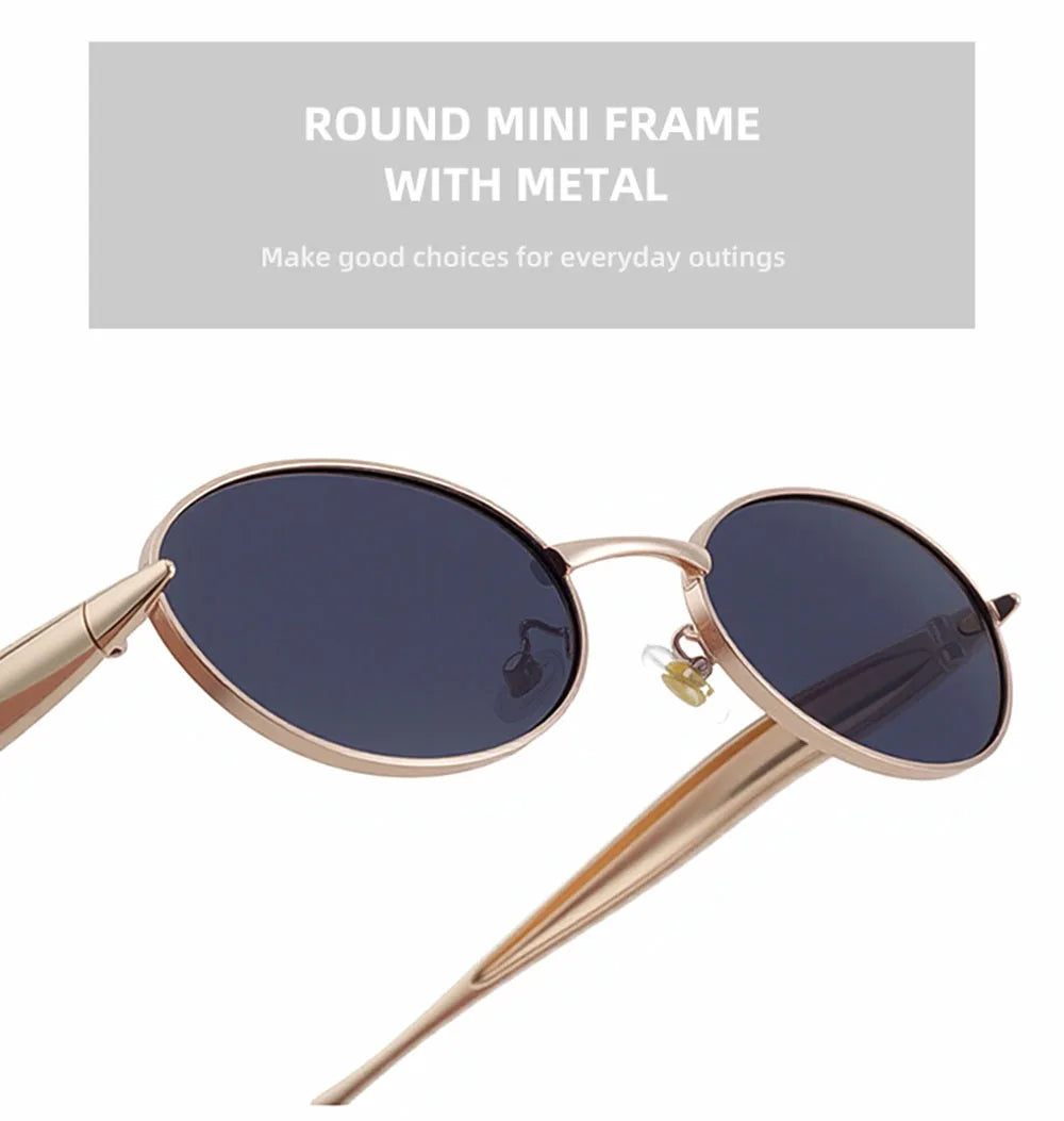 Oval Sunglasses Women Trendy 2025 Luxury Vintage Sunglass Fashion Glasses Dropshipping Lentes De Sol Mujer Lunette Soleil Femme