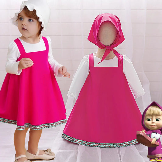 Lolita Plaid Cute Bears Baby Girls Dress Toddler 1st Birthday Party Princess Dress for Baby Maid Wedding Bridesmaid Kids Clothes