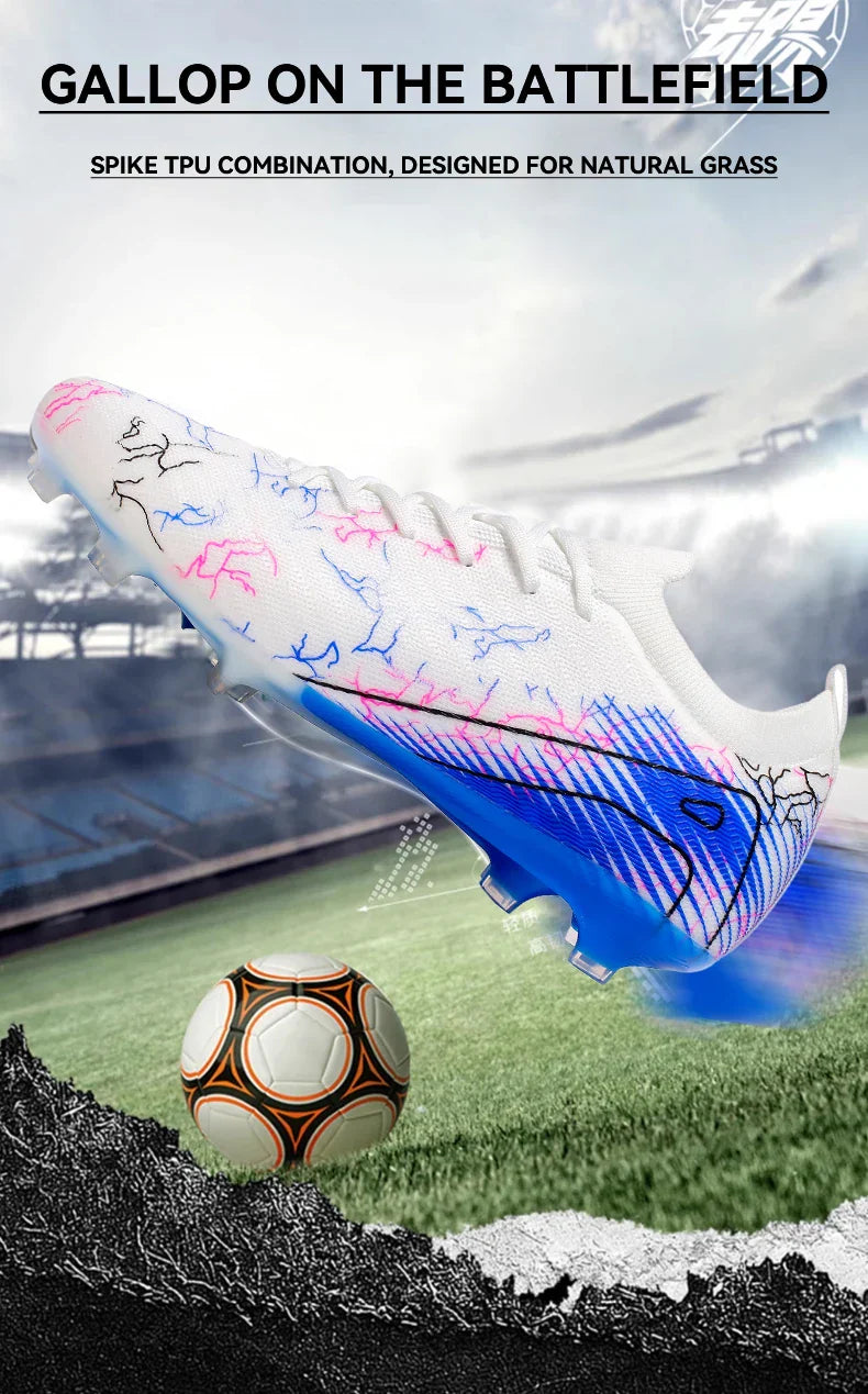 New Men's Football Boots Cleats Non-Slip Sneakers Training Soccer Shoes Top Quality FG Wholesale Drop Shipping Unisex Adult