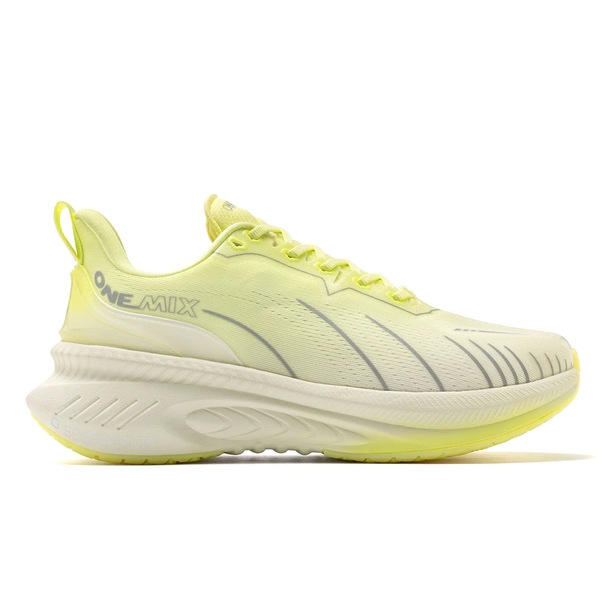 Bumper Elite Men Cushioning Running Shoes Heavy Duty Non-Slip Outdoor Athletic Sneakers Lace-Up Sport Shoes for Marathon