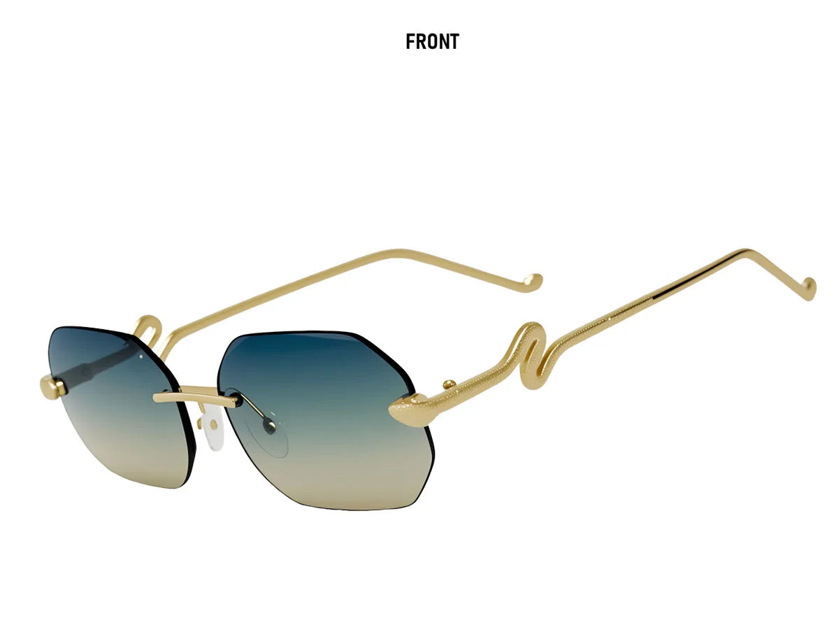Fashion Rimless Sunglasses Women 2026 Oval Glasses Luxury UV400 Protection Dropshipping Lentes De Sol Mujer Lunette Soleil Femme