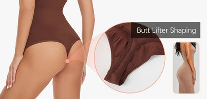 Bodysuits Sexy Sleeveless Crew Neck Shapewear Thong for womens Waist Trainer Tanks Tops Slim Tummy Control Body Shaper
