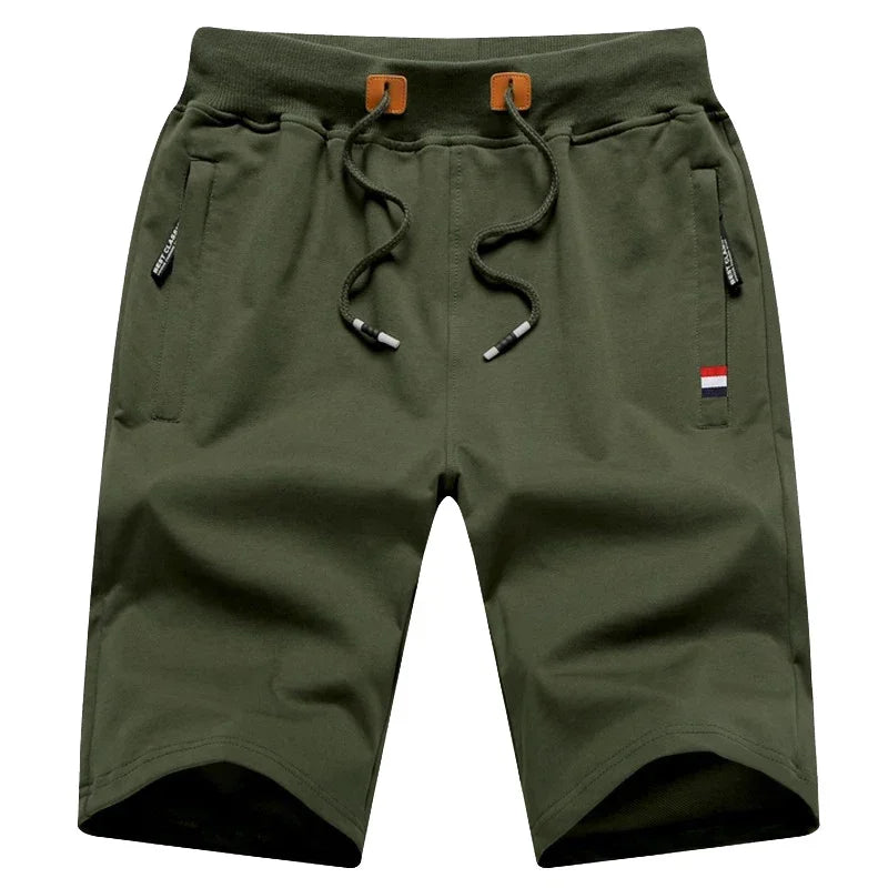 2024 New Men's Shorts Summer Breeches Cotton Casual Sweat Bermudas Men Black Homme Classic Brand Clothing Beach Shorts Male
